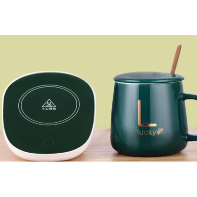 Cana ceramica VERDE cu incalzitor temperatura constanta 55 grade 220V 400 ml