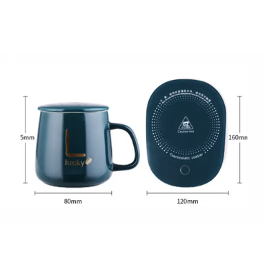 Cana ceramica VERDE cu incalzitor temperatura constanta 55 grade 220V 400 ml