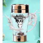 Cana Transparenta cu Amestecare Automata si Maner - Auto Stirring Mug 350 ml