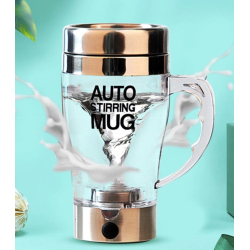 Cana Transparenta cu Amestecare Automata si Maner - Auto Stirring Mug 350 ml Cana Transparenta cu Amestecare Automata si Maner - Auto Stirring Mug 350 ml