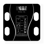 Cantar corporal cu Ecran digital Iluminat cu Aplicatie Android/iOs 180 Kg Max NEGRU