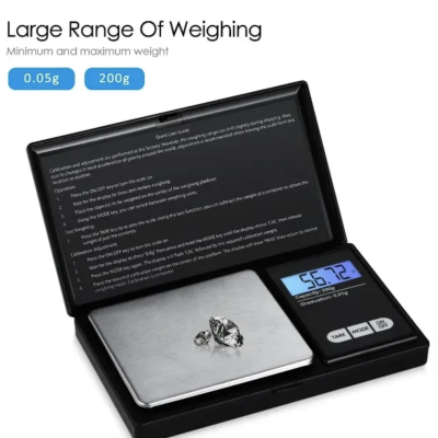 Cantar De Bijuterii 200g X 0.01 Auto Calibrare Precizie Ridicata Lcd