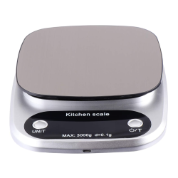 Cantar de bucatarie electronic cu display LCD GRI