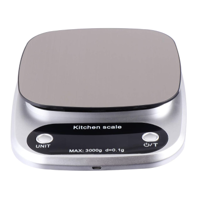 Cantar de bucatarie electronic cu display LCD GRI