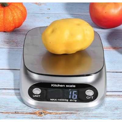 Cantar de bucatarie electronic cu display LCD GRI