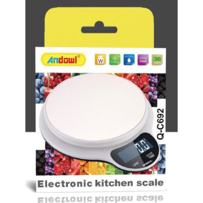 Cantar digital de bucatarie pana la 5 kg Andowl Q C692