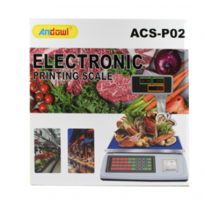 Cantar electronic 50 kg ACS-P02 cu imprimare si acumulator