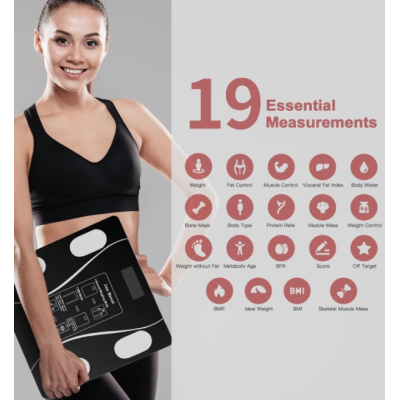 Cantar inteligent de diagnostic corporal pe baterii