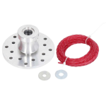 Cap tambur motocoasa metalic pentru colturi si spatii mici MX639 cu fir