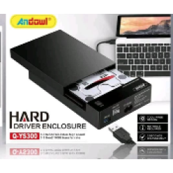 Carcasa pentru unitate de hard disk Q YS300 de 2.5" / 3.5"cu conexiune USB  Carcasa pentru unitate de hard disk Q YS300 de 2.5" / 3.5"cu conexiune USB