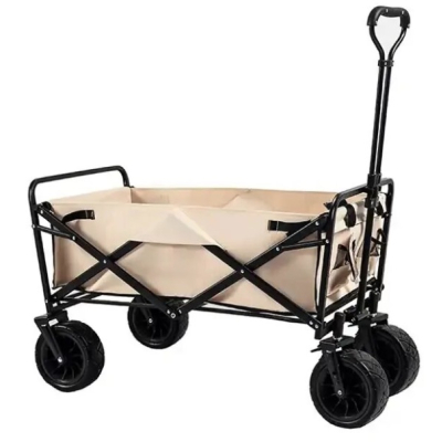 Carucior portabil si pliabil de cumparaturi cu 4 roti