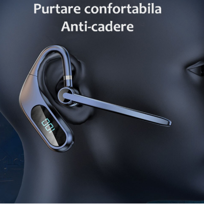 Casca Bluetooth 5.0 Wireless KJ12 Rezistenta la Apa