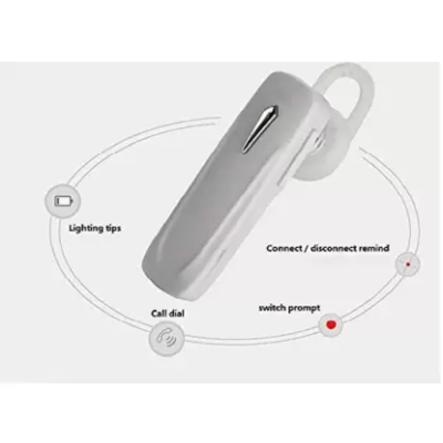 Casca bluetooth cu microfon Alb