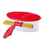 Caserola cu strecuratoare pentru preparare paste la microunde