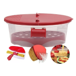 Caserola cu strecuratoare pentru preparare paste la microunde