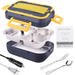 Caserola electrica capacitate 1.5L cu accesorii la priza sau auto pentru incalzire si depozitare mancare aliemntare