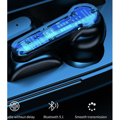 Casti Audio M19 In Ear baterie 2000 mAh Bluetooth Pairing automat Touch Control