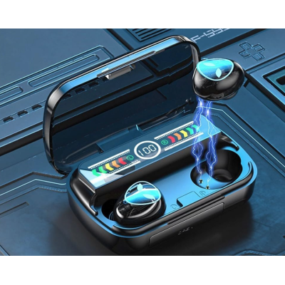 Casti bluetooth M20 pro cu display si afisaj