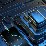 Casti bluetooth M27 cu afisaj digital