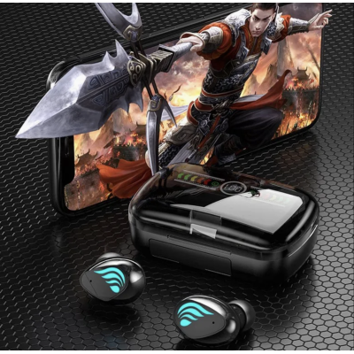 Casti bluetooth M27 cu afisaj digital