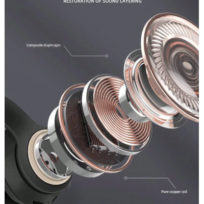 Casti Bluetooth Q E010 cu design modern 6D