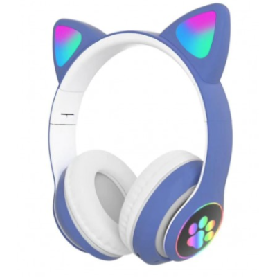 Casti fara fir pentru copii RD B450 Bluetooth design urechi pisica