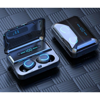 Casti In Ear TWS F9 Bluetooth 5.0 Wireless IPX7 4000mAh HiFi