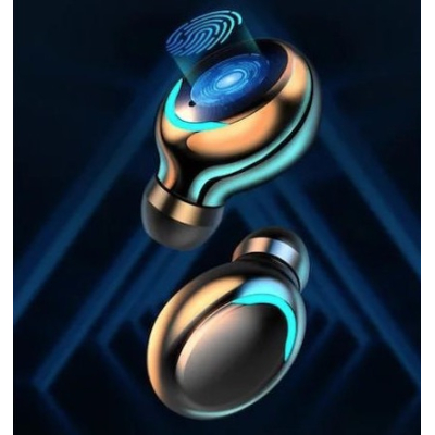Casti In Ear TWS F9 Bluetooth 5.0 Wireless IPX7 4000mAh HiFi
