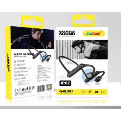 Casti sport cu microfon incorporat Bluetooth Q KL261 culoare negru