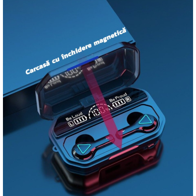 Casti Wireless A15 TWS Bluetooth 5.1 Display LCD