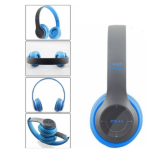 Casti wireless P47 Albastru wireless cu Bluetooth si microfon