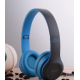 Casti wireless P47 Albastru wireless cu Bluetooth si microfon