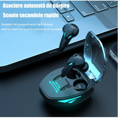 Casti wireless profesionale TG09 sunet de definitie ridicat si control tactil