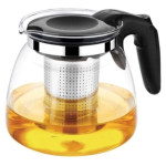 Ceainic 1100 ml din sticla termorezistenta filtru infuzor