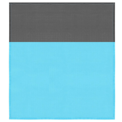 Cearsaf de plaja cu geanta de transport 200x210cm albastru gri