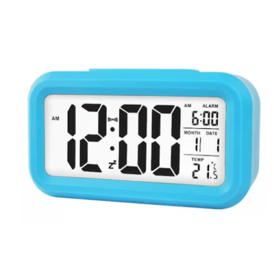 Ceas cu alarma electronic din Plastic Gri/Albastru