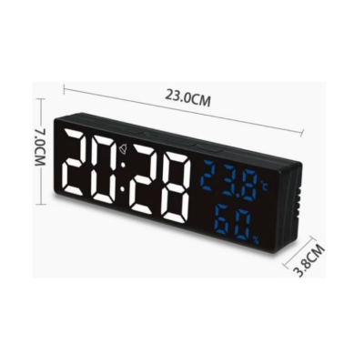 Ceas de Birou Digital cu Termometru si Umiditate Model DS3818l ROSU