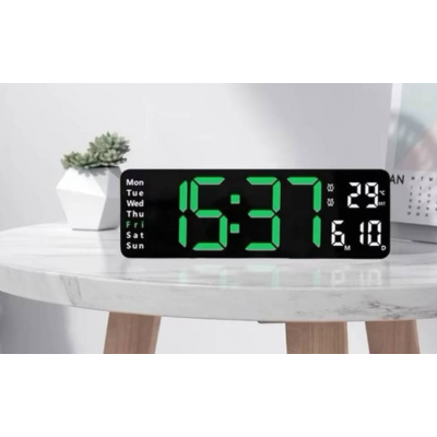 Ceas de perete / masa electronic RD A322 de 32cm afisaj verde