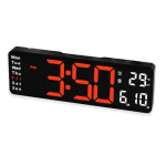 Ceas de perete / masa electronic RD A323 de 32cm afisaj portocaliu