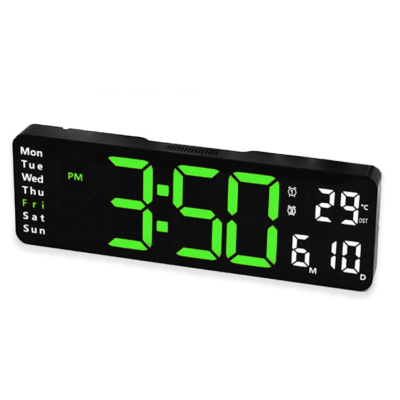 Ceas de perete / masa electronic RD A323 de 32cm afisaj portocaliu