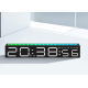 Ceas decorativ ecran LED RGB functie de captare a sunetului afisare ora alarma 3 niveluri de reglare a luminozitatii