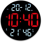 Ceas digital cu termometru CGH 8011 de 30 cm cu telecomanda