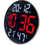 Ceas digital cu termometru CGH 8011 de 30 cm cu telecomanda