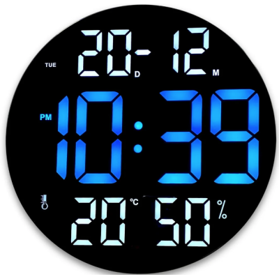 Ceas digital cu termometru CGH 8011 de 30 cm cu telecomanda