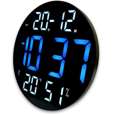 Ceas digital cu termometru CGH 8011 de 30 cm cu telecomanda