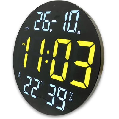 Ceas digital cu termometru CGH 8011 de 30 cm cu telecomanda