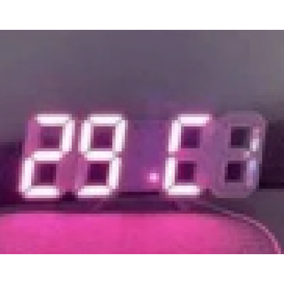 Ceas digital de birou 3D afisaj data ora si temperatura GH 8018