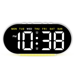Ceas digital GH8035 cu lumina ambientala si alarma