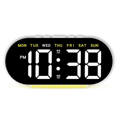 Ceas digital GH8035 cu lumina ambientala si alarma