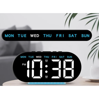 Ceas digital GH8035 cu lumina ambientala si alarma